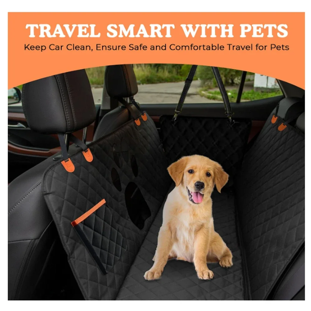 Dog Car Seat Cover For Back Seat, 100% Waterproof Hammock & Seat Protector NEW